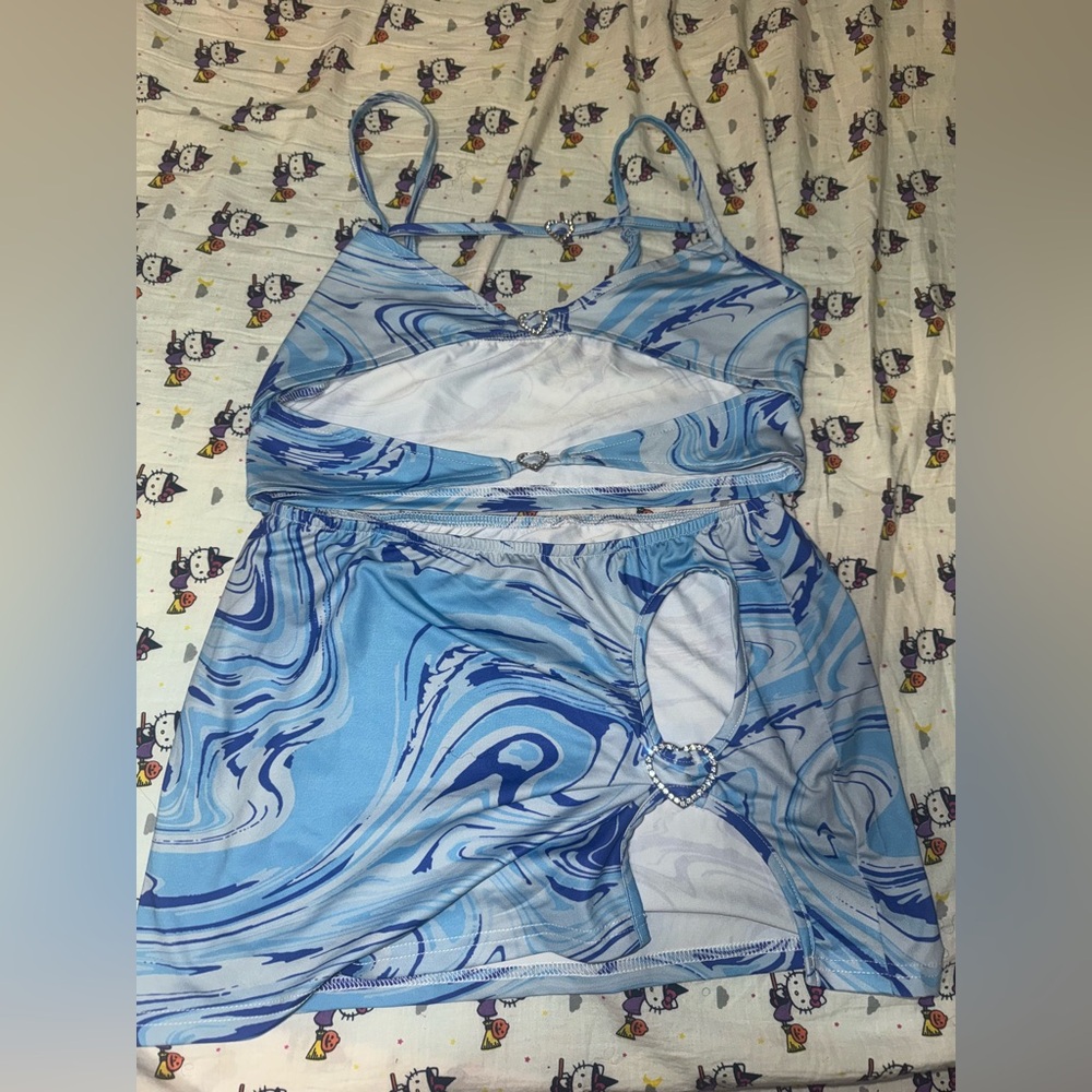 Blue Swirl 2 piece set
